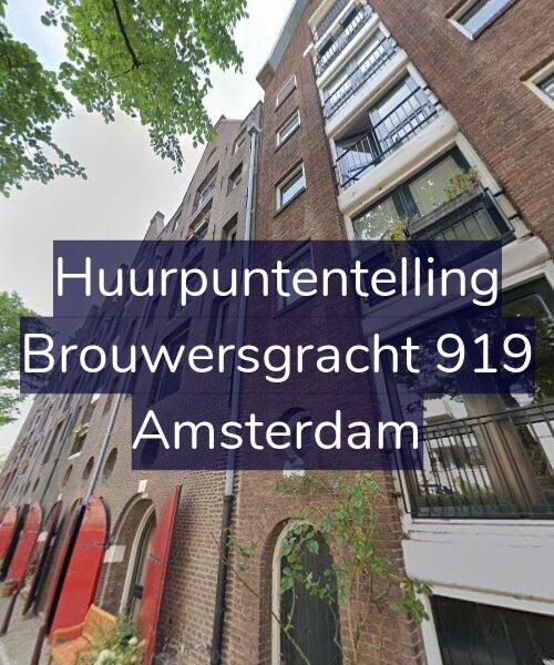Foto gevel Huurpuntentelling voor Brouwersgracht 919, Amsterdam