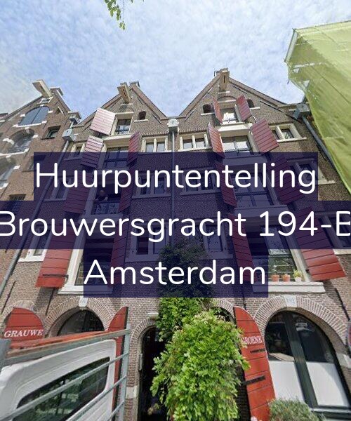 Foto gevel Huurpuntentelling voor Brouwersgracht 194-B, Amsterdam