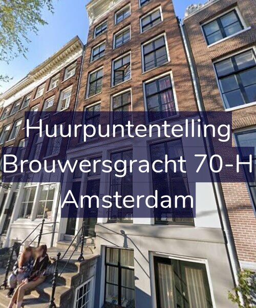Foto gevel Huurpuntentelling voor Brouwersgracht 70-H, Amsterdam