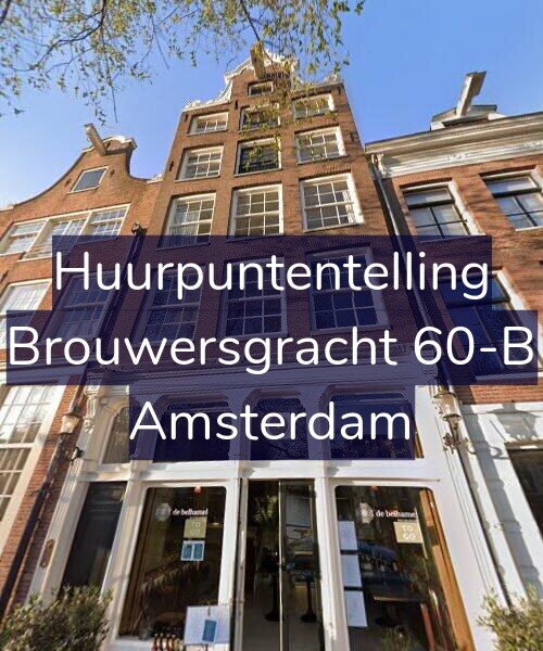 Foto gevel Huurpuntentelling voor Brouwersgracht 60-B, Amsterdam