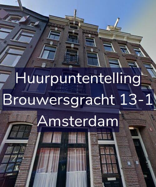 Foto gevel Huurpuntentelling voor Brouwersgracht 13-1, Amsterdam