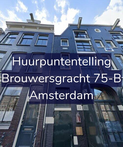Foto gevel Huurpuntentelling voor Brouwersgracht 75-B, Amsterdam