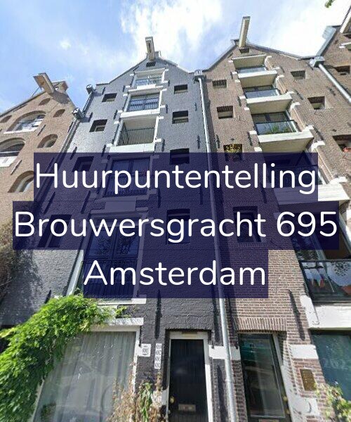 Foto gevel Huurpuntentelling voor Brouwersgracht 695, Amsterdam