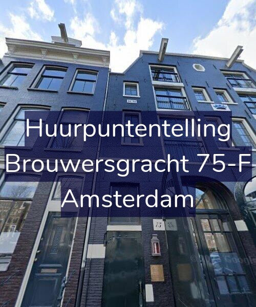 Foto gevel Huurpuntentelling voor Brouwersgracht 75-F, Amsterdam