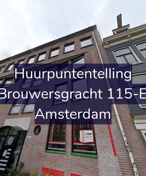 Foto gevel Huurpuntentelling voor Brouwersgracht 115-B, Amsterdam