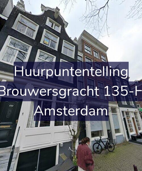 Foto gevel Huurpuntentelling voor Brouwersgracht 135-H, Amsterdam