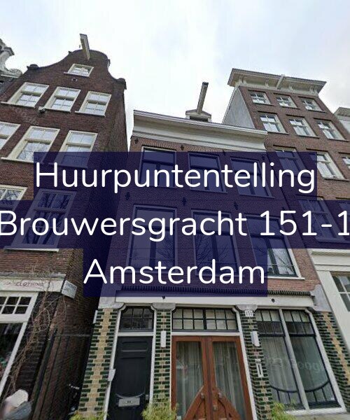 Foto gevel Huurpuntentelling voor Brouwersgracht 151-1, Amsterdam