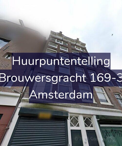 Foto gevel Huurpuntentelling voor Brouwersgracht 169-3, Amsterdam