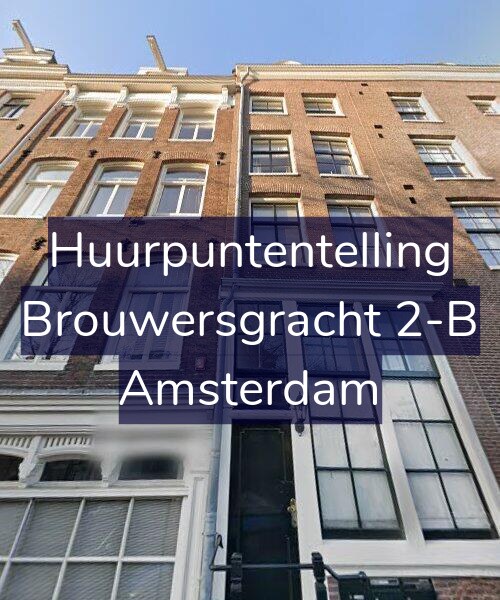 Foto gevel Huurpuntentelling voor Brouwersgracht 2-B, Amsterdam