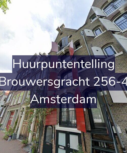 Foto gevel Huurpuntentelling voor Brouwersgracht 256-4, Amsterdam