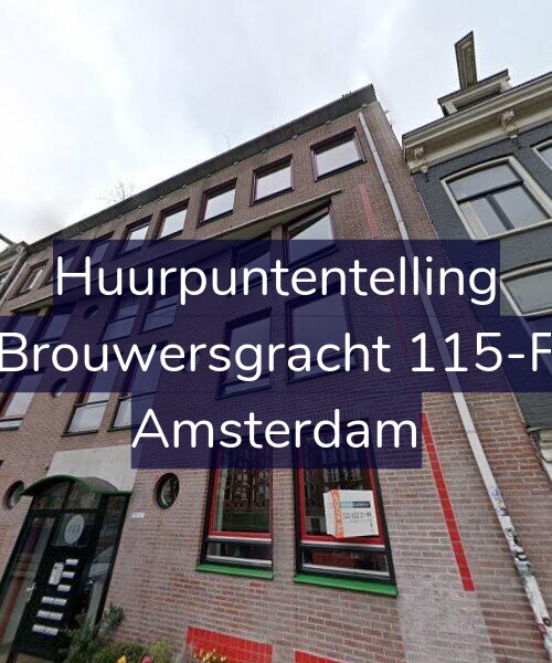 Foto gevel Huurpuntentelling voor Brouwersgracht 115-F, Amsterdam