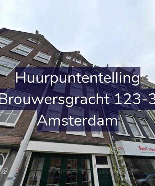 Foto gevel Huurpuntentelling voor Brouwersgracht 123-3, Amsterdam