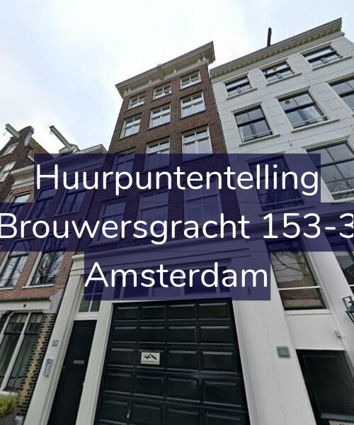 Foto gevel Huurpuntentelling voor Brouwersgracht 153-3, Amsterdam