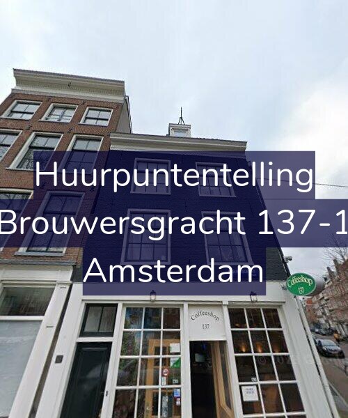 Foto gevel Huurpuntentelling voor Brouwersgracht 137-1, Amsterdam