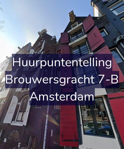 Foto gevel Huurpuntentelling voor Brouwersgracht 7-B, Amsterdam