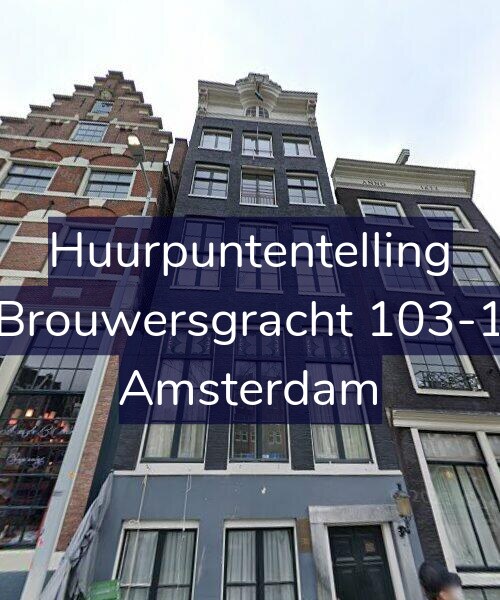 Foto gevel Huurpuntentelling voor Brouwersgracht 103-1, Amsterdam