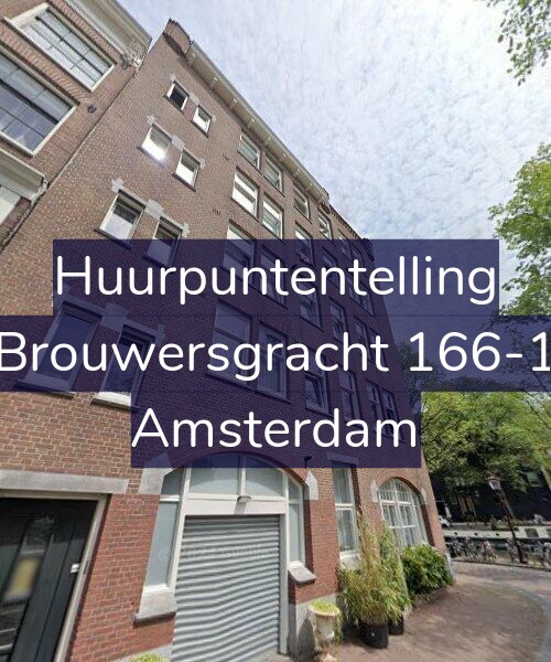 Foto gevel Huurpuntentelling voor Brouwersgracht 166-1, Amsterdam