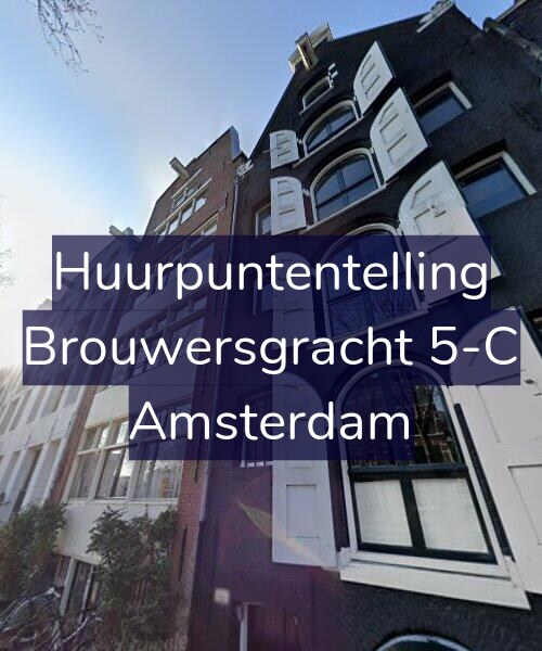 Foto gevel Huurpuntentelling voor Brouwersgracht 5-C, Amsterdam