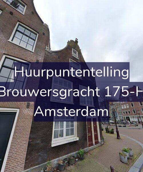 Foto gevel Huurpuntentelling voor Brouwersgracht 175-H, Amsterdam