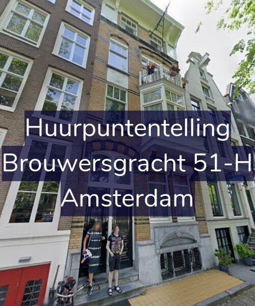 Foto gevel Huurpuntentelling voor Brouwersgracht 51-H, Amsterdam