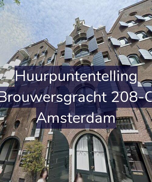 Foto gevel Huurpuntentelling voor Brouwersgracht 208-C, Amsterdam