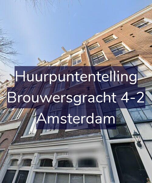 Foto gevel Huurpuntentelling voor Brouwersgracht 4-2, Amsterdam