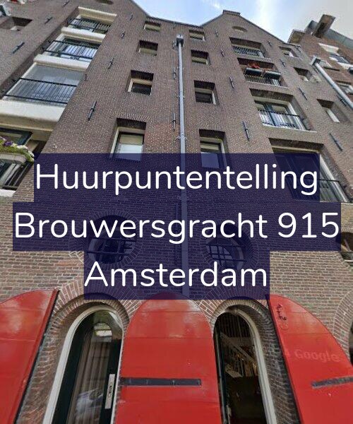Foto gevel Huurpuntentelling voor Brouwersgracht 915, Amsterdam