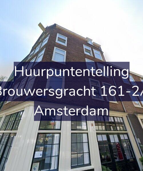 Foto gevel Huurpuntentelling voor Brouwersgracht 161-2A, Amsterdam