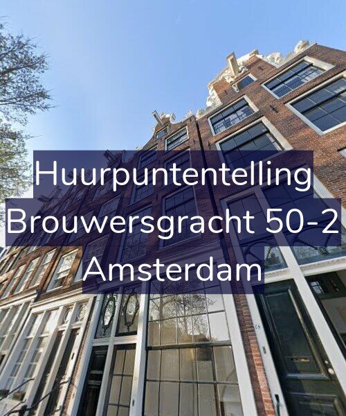 Foto gevel Huurpuntentelling voor Brouwersgracht 50-2, Amsterdam