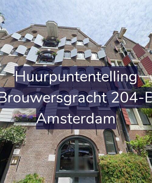 Foto gevel Huurpuntentelling voor Brouwersgracht 204-B, Amsterdam