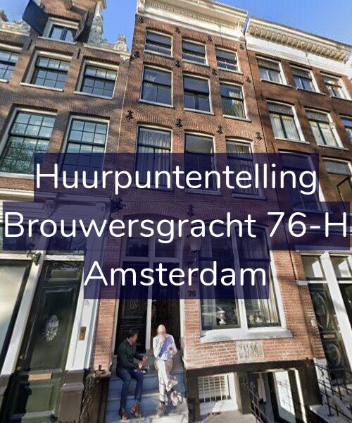 Foto gevel Huurpuntentelling voor Brouwersgracht 76-H, Amsterdam