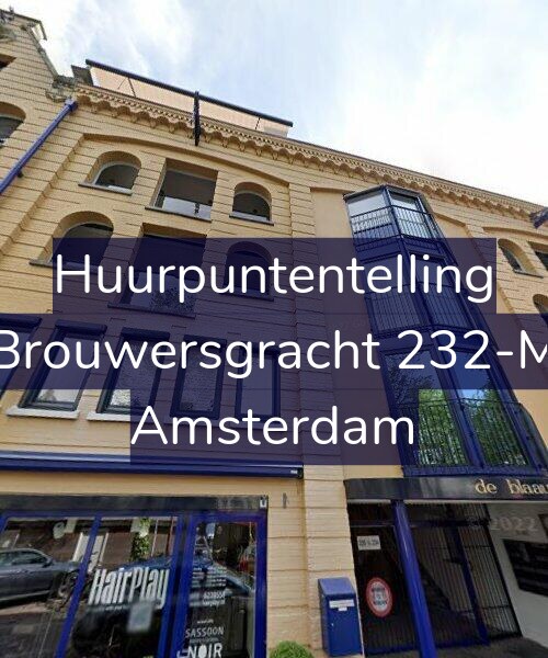 Foto gevel Huurpuntentelling voor Brouwersgracht 232-M, Amsterdam