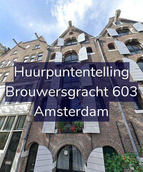 Foto gevel Huurpuntentelling voor Brouwersgracht 603, Amsterdam