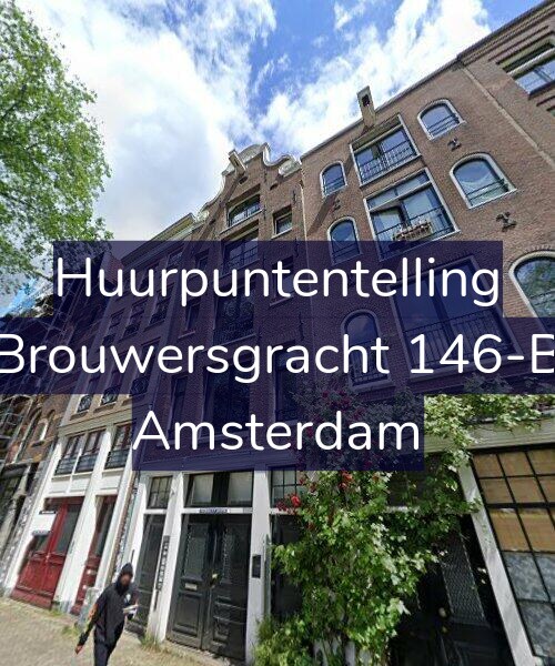 Foto gevel Huurpuntentelling voor Brouwersgracht 146-B, Amsterdam
