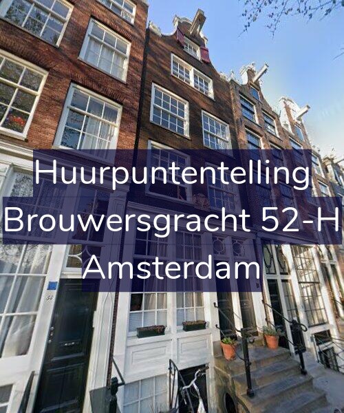 Foto gevel Huurpuntentelling voor Brouwersgracht 52-H, Amsterdam