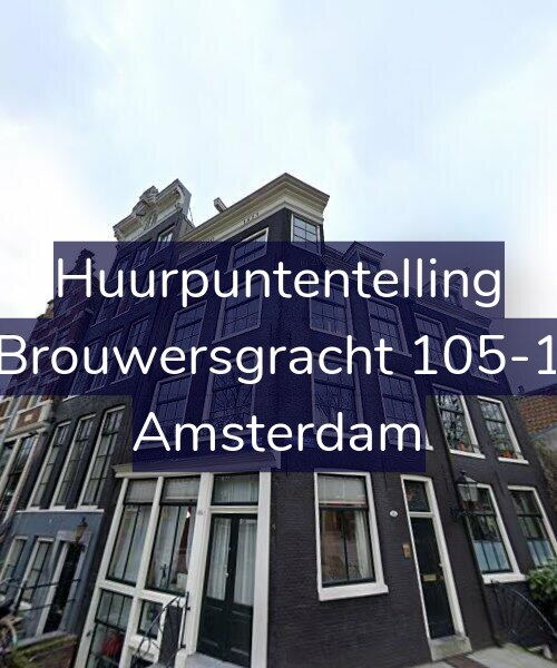 Foto gevel Huurpuntentelling voor Brouwersgracht 105-1, Amsterdam