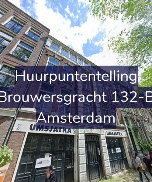 Foto gevel Huurpuntentelling voor Brouwersgracht 132-B, Amsterdam