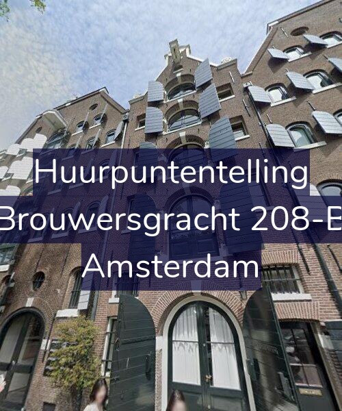 Foto gevel Huurpuntentelling voor Brouwersgracht 208-B, Amsterdam
