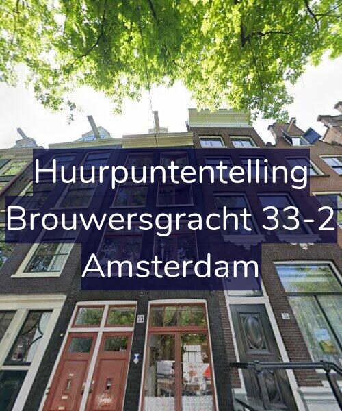 Foto gevel Huurpuntentelling voor Brouwersgracht 33-2, Amsterdam