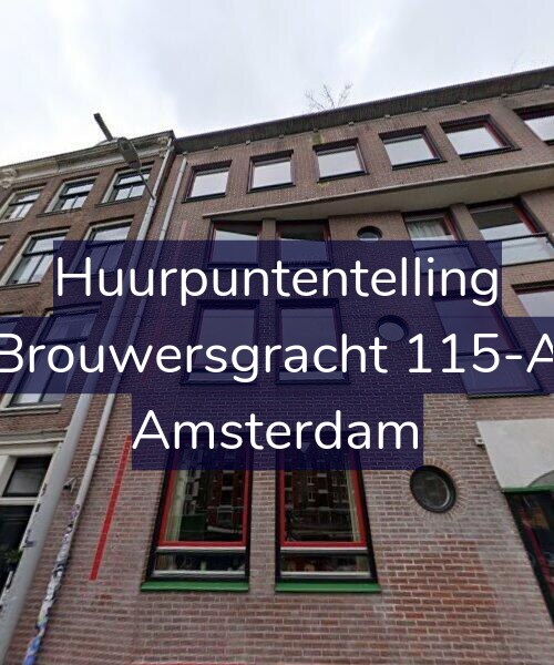 Foto gevel Huurpuntentelling voor Brouwersgracht 115-A, Amsterdam