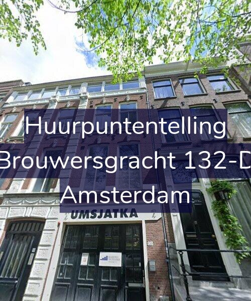 Foto gevel Huurpuntentelling voor Brouwersgracht 132-D, Amsterdam