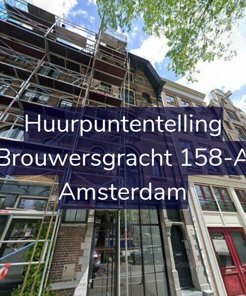 Foto gevel Huurpuntentelling voor Brouwersgracht 158-A, Amsterdam