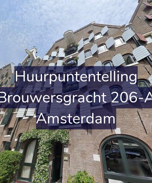 Foto gevel Huurpuntentelling voor Brouwersgracht 206-A, Amsterdam