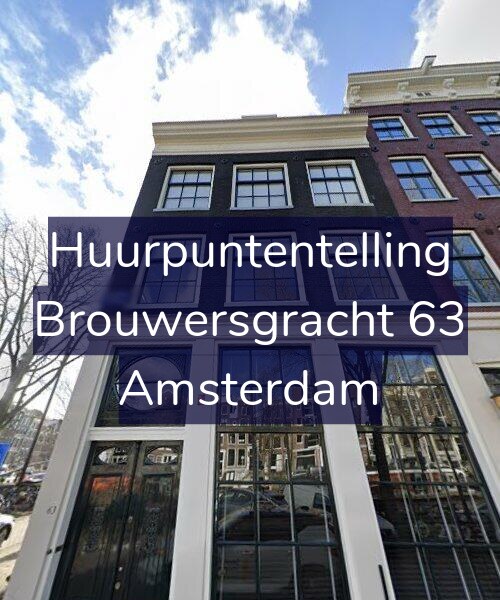 Foto gevel Huurpuntentelling voor Brouwersgracht 63, Amsterdam
