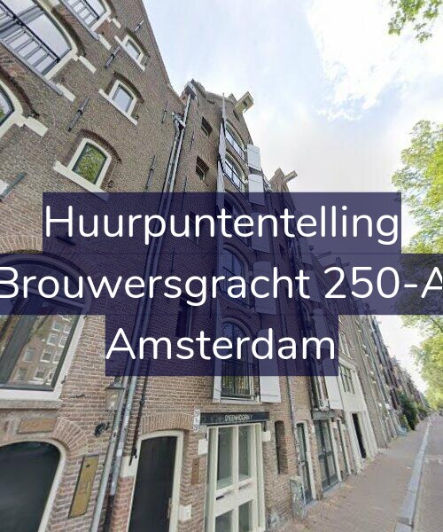 Foto gevel Huurpuntentelling voor Brouwersgracht 250-A, Amsterdam