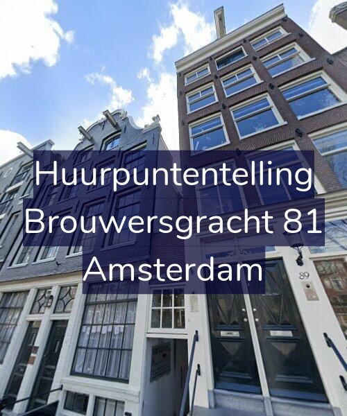 Foto gevel Huurpuntentelling voor Brouwersgracht 81, Amsterdam