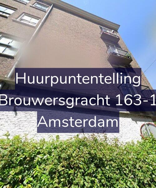 Foto gevel Huurpuntentelling voor Brouwersgracht 163-1, Amsterdam