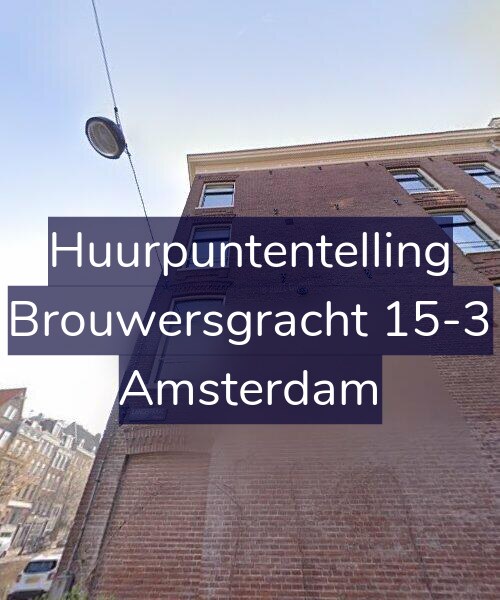 Foto gevel Huurpuntentelling voor Brouwersgracht 15-3, Amsterdam