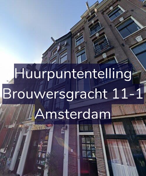 Foto gevel Huurpuntentelling voor Brouwersgracht 11-1, Amsterdam