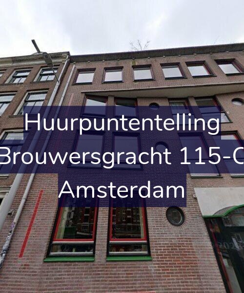 Foto gevel Huurpuntentelling voor Brouwersgracht 115-C, Amsterdam